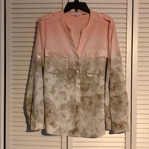 Calvin Klein Button-Down Floral Shirt